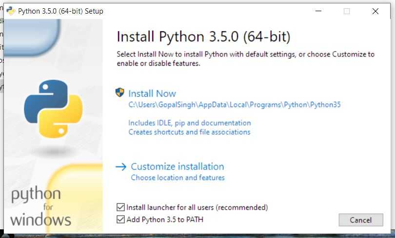 Установка python на linux (ubuntu) и windows  | otus