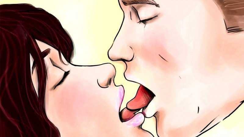 Правильная техника поцелуев с языком