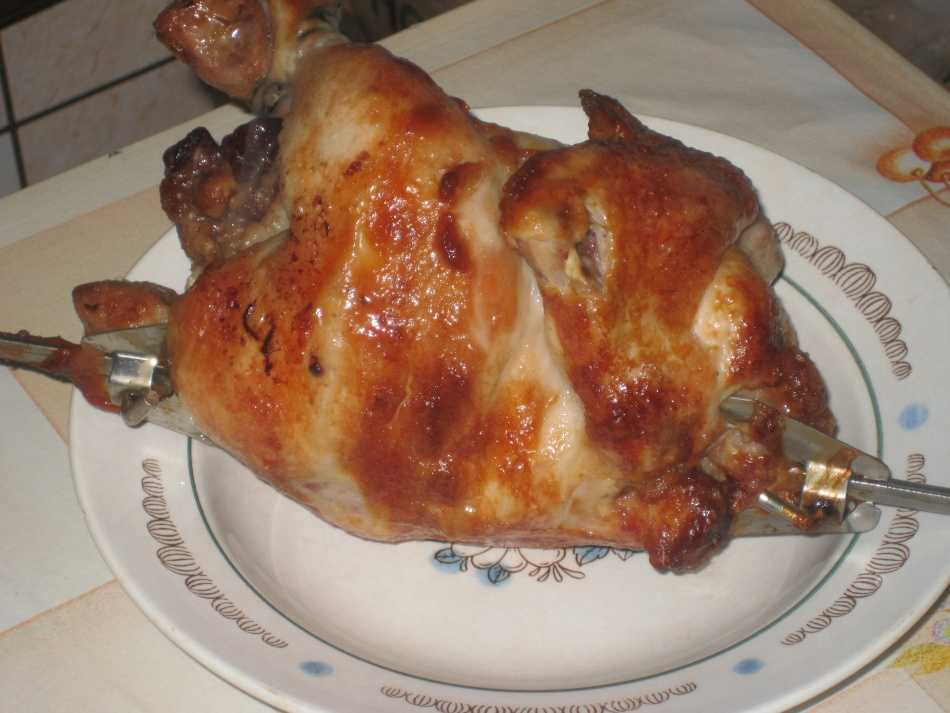 Курица в духовке целиком с хрустящей корочкой