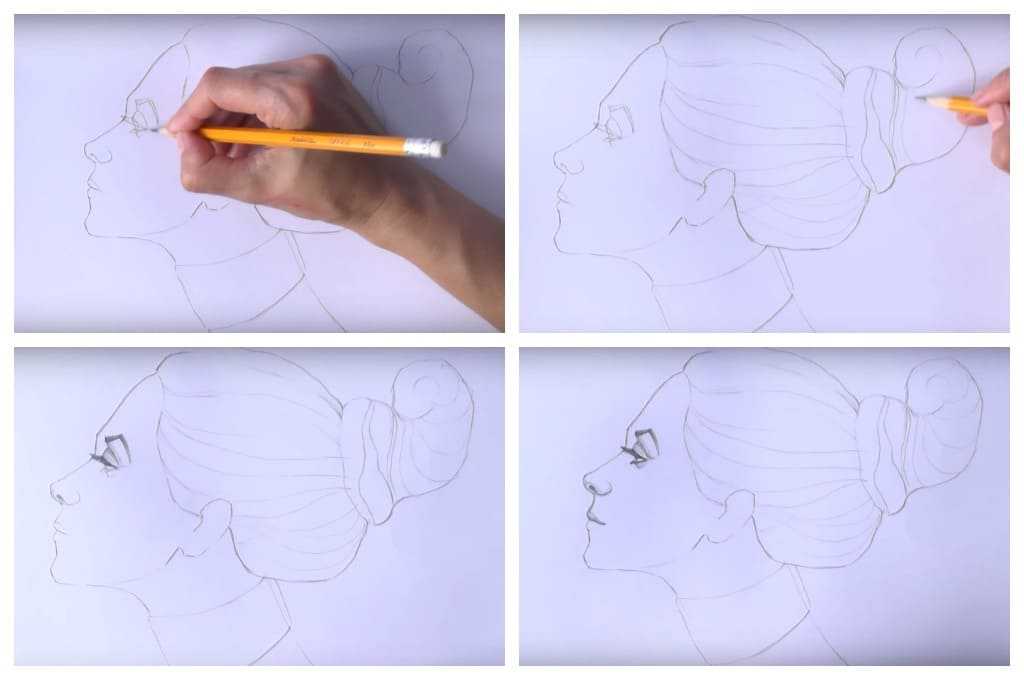 Как нарисовать голову человека  поэтапно 11 уроков