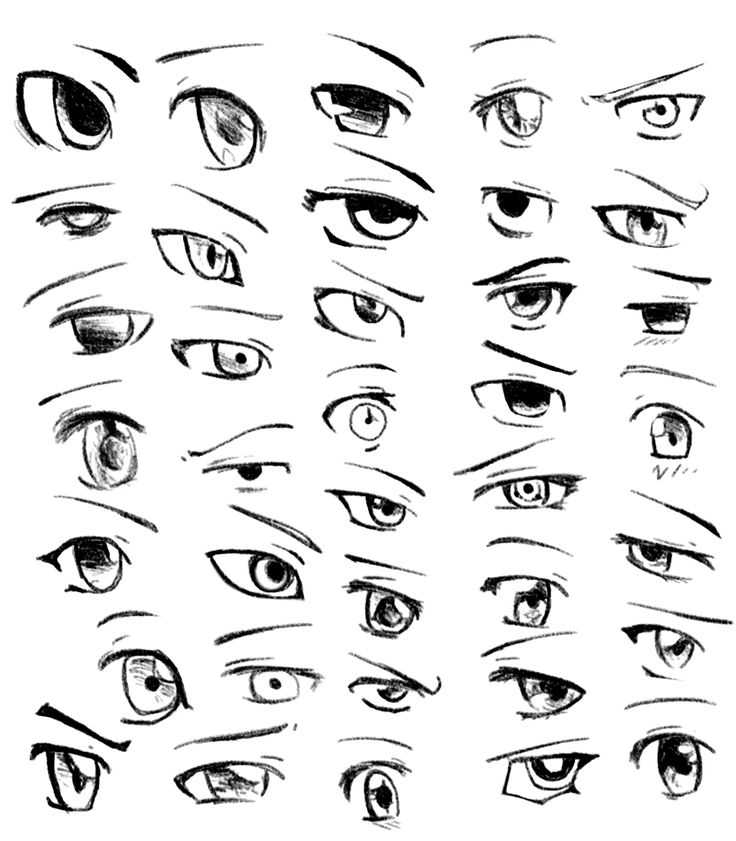 Как нарисовать глаза аниме стиля поэтапно легко и просто