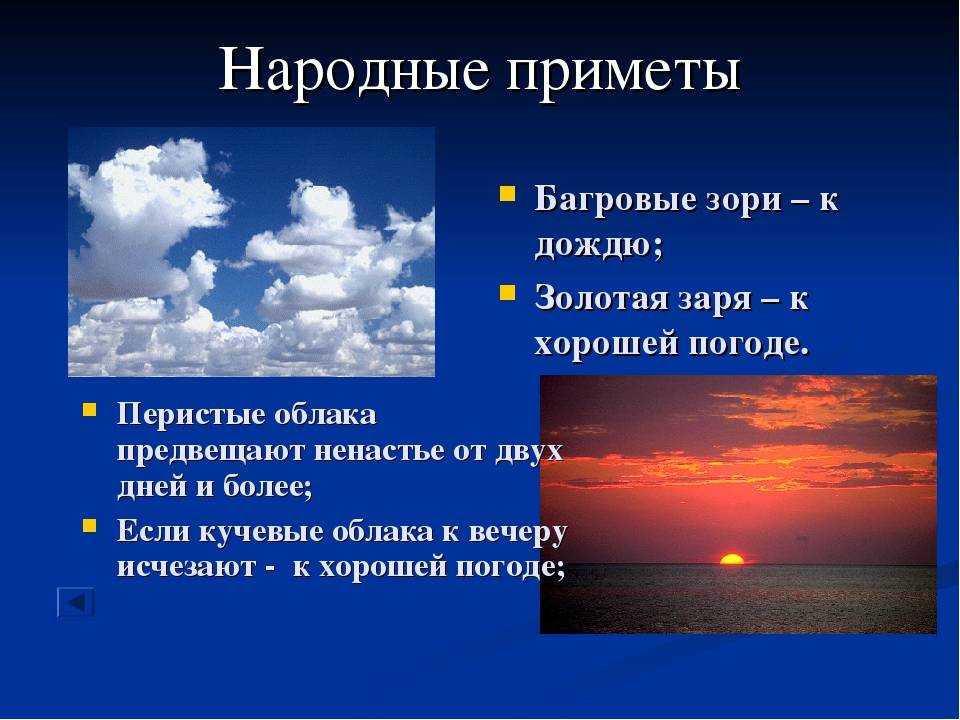 Народные предметы и погода презентация