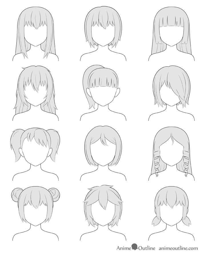 Как рисовать голову аниме • artshelter