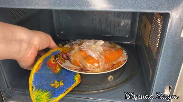 Запечь морковку в микроволновке- рецепт пошаговый с фото
