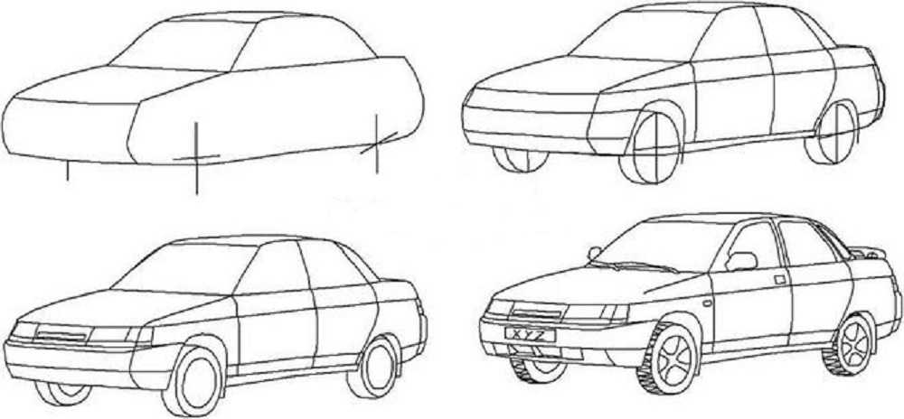 Покажи как нарисовать машину. ВАЗ 2110 рисунок сбоку. ВАЗ 2110 рисунок карандашом сзади. ВАЗ 2110 карандашом сзади. ВАЗ 2110 рисунок карандашом поэтапно спереди.