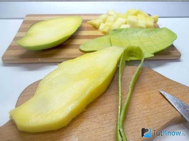 Как правильно разрезать манго