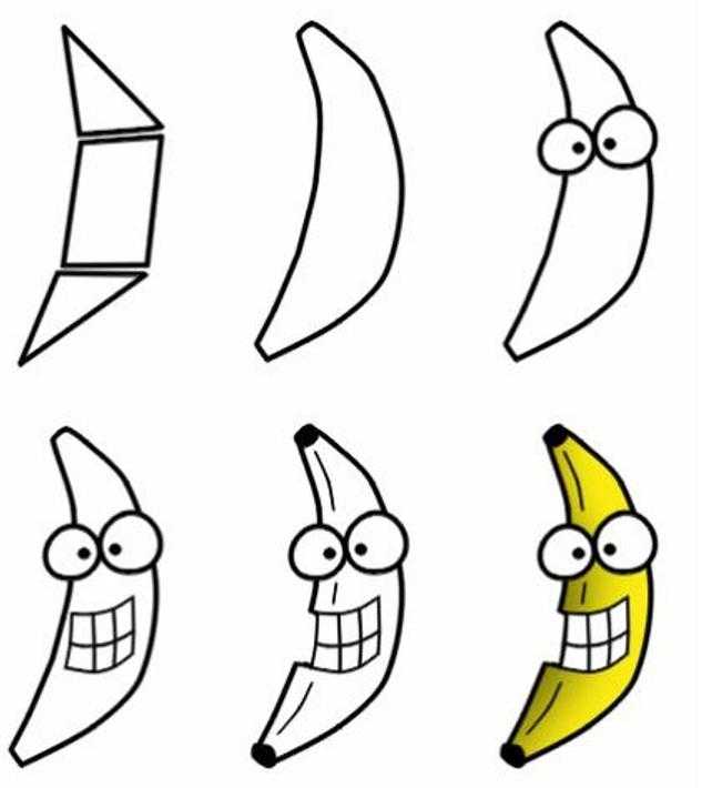 Как нарисовать банан ~ инструкции на все случаи жизни