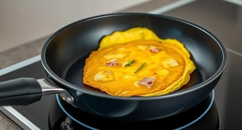 Быстрый омлет с овощами и ветчиной: пошаговый рецепт