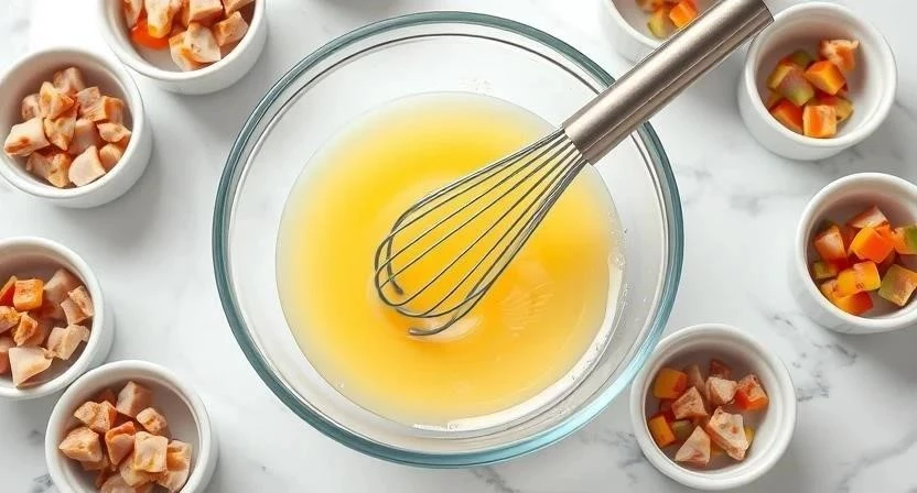 Быстрый омлет с овощами и ветчиной: пошаговый рецепт