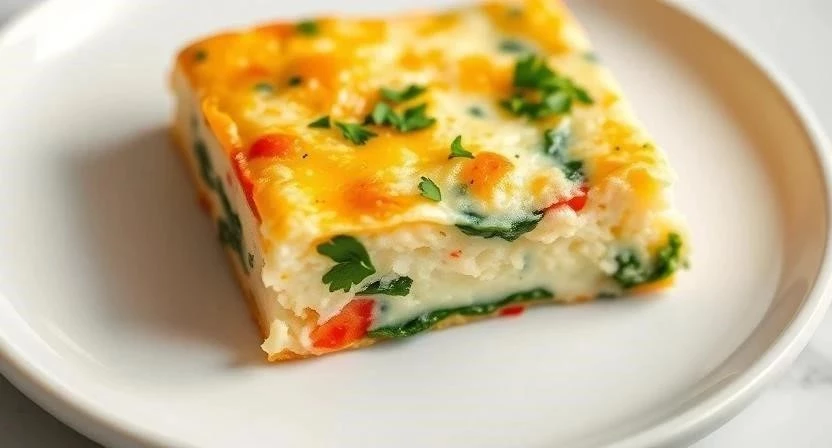 Овощной омлет в духовке