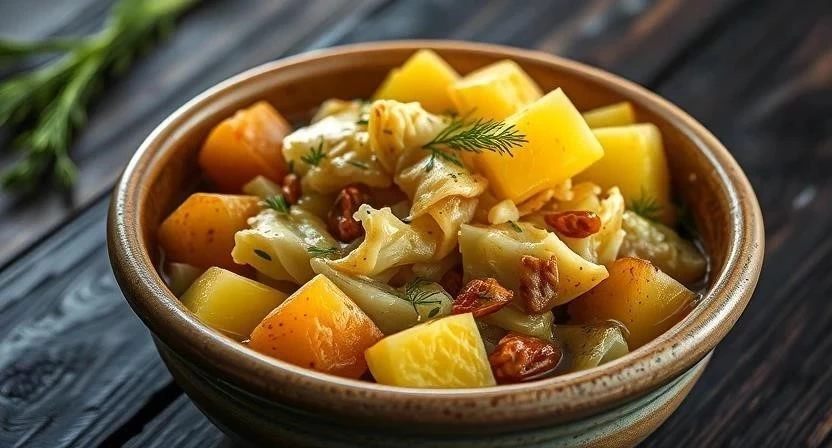 Постные блюда из капусты и картофеля