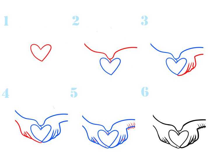 Как нарисовать сердечко поэтапно карандашом: лучшие идеи от художников, учимся рисовать сердечко ровно и красиво