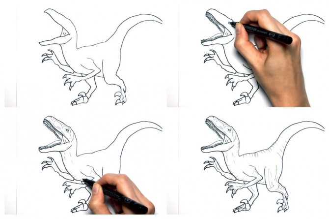 Как нарисовать динозавра карандашом: легкая поэтапная инструкция для детей и начинающих