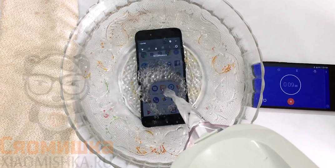 Как высушить телефон который не разбирается