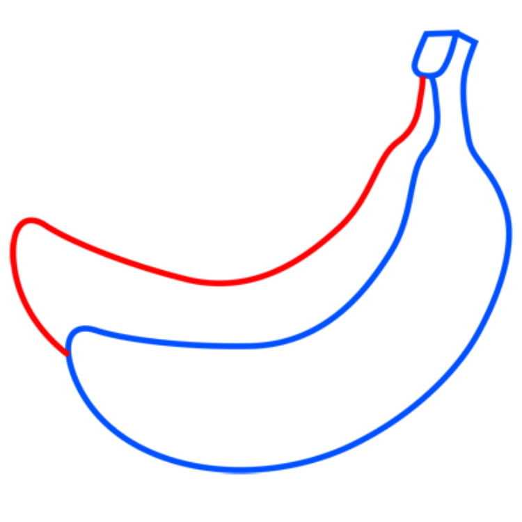 Как нарисовать банан: поэтапная инструкция для начинающих и не только, просто и легко нарисовать банан, видео-уроки.