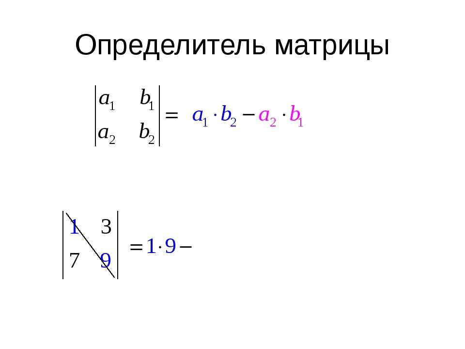 Определитель ⚠️ матрицы 3 порядка: как считать, формула
