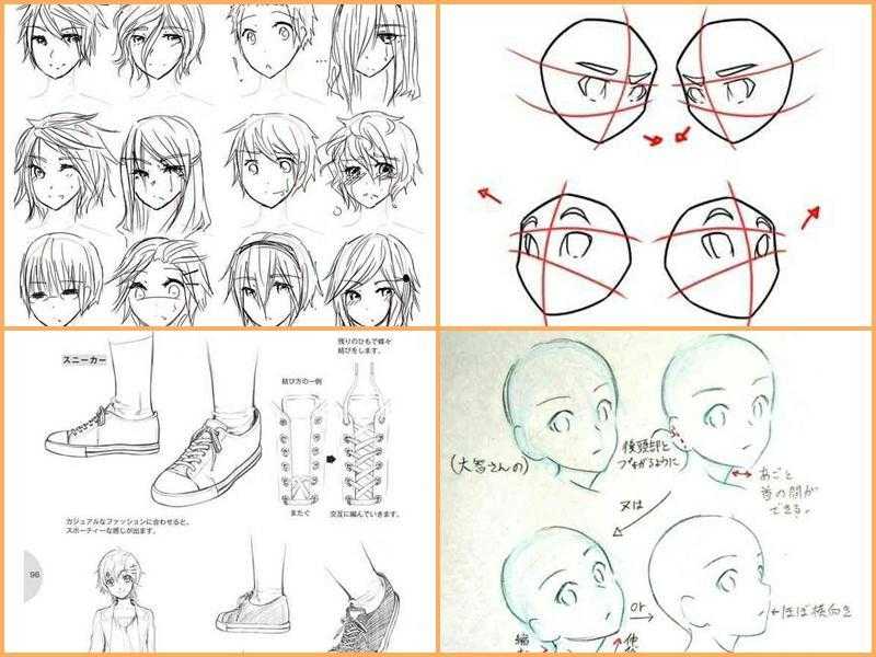 Картинки аниме для срисовки карандашом. животные, лица девушек, парней поэтапно. мастер-классы для начинающих