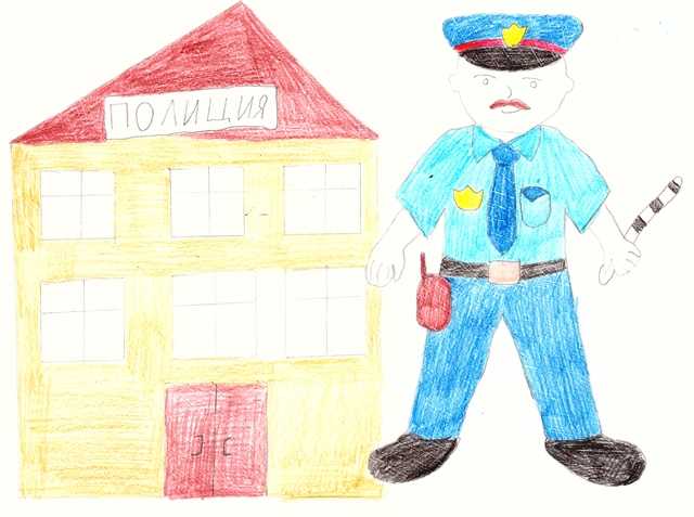 Как нарисовать полицейского карандашом поэтапно