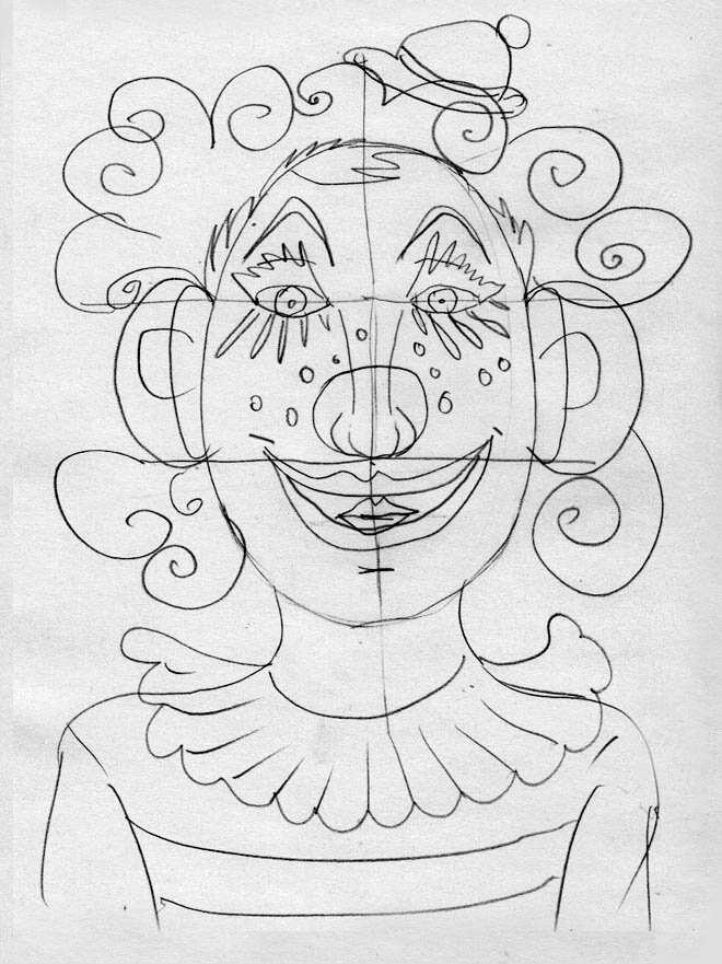 Как рисовать лицо клоуна (с иллюстрациями) - wikihow