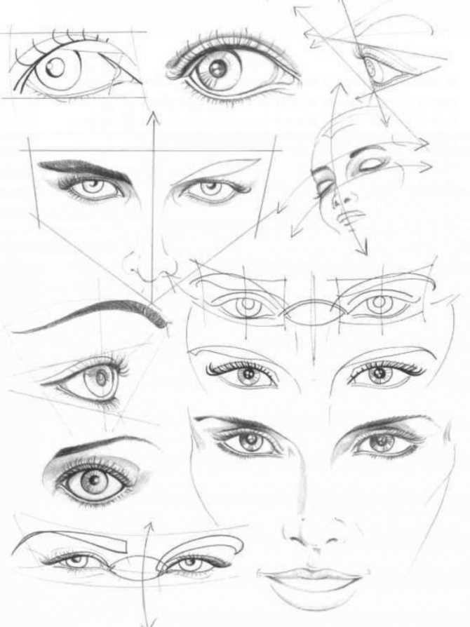Как нарисовать глаза пошагово своими руками: интересный мастер-класс для начинающих