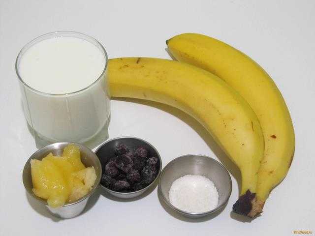 Пошаговый рецепт приготовления молочного коктейля с бананом
