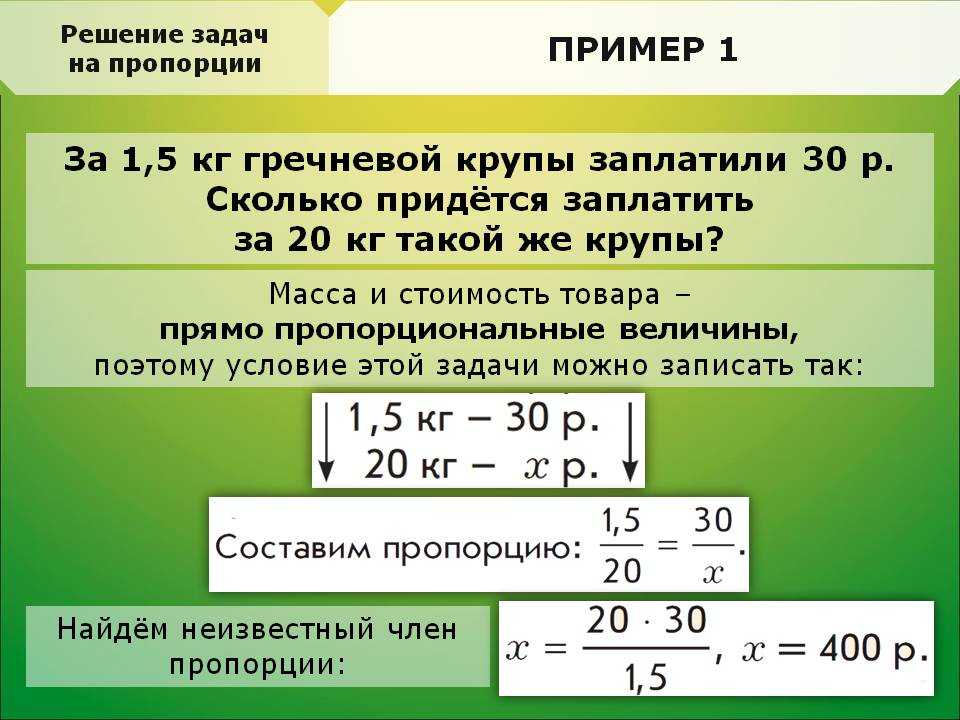 Составь любую пропорцию