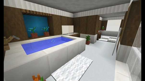 Как сделать ванную комнату в Minecraft Играя в Minecraft, вы можете построить себе большую просторную ванную комнату, в которую можно будет зайти прямо из спальни Прочитайте нашу статью, чтобы узнать, как это сделать Сделайте основание