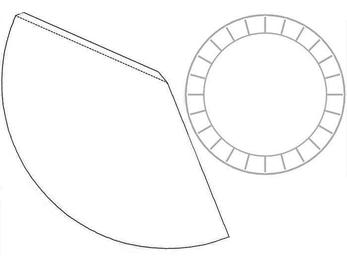 Как сделать конус из картона с дном своими руками пошагово фото