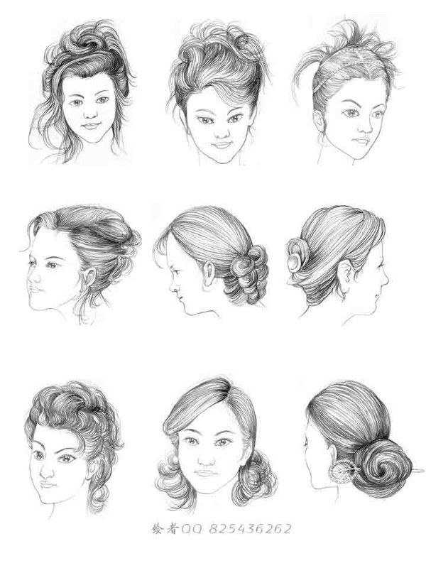 Как нарисовать волосы девушки карандашом легко и красиво