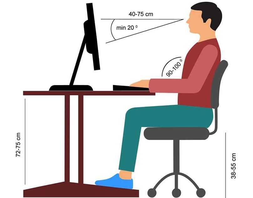 Как правильно и сколько можно сидеть за компьютером