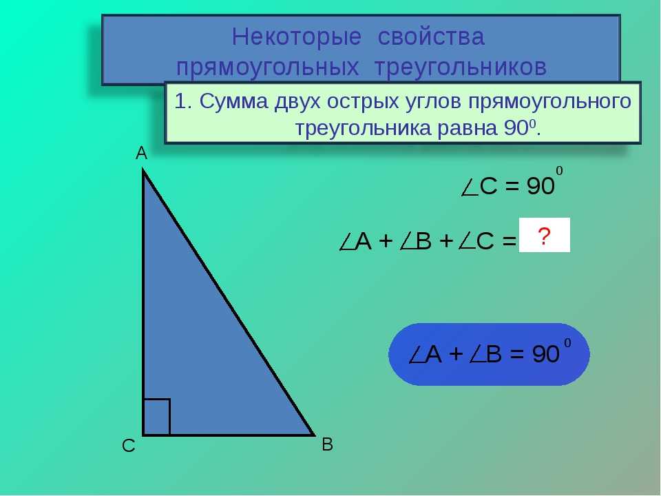 Прямоугольный треугольник. теорема пифагора. 🐲 спадило.ру