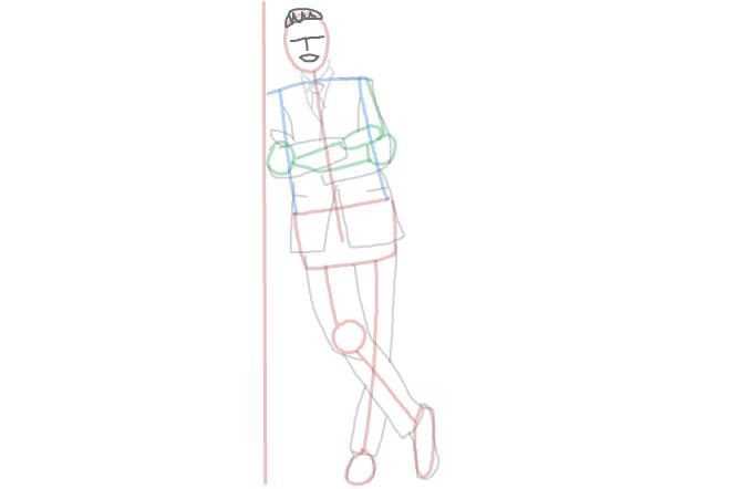 Урок 14. рисование фигуры человека в разных положениях тела