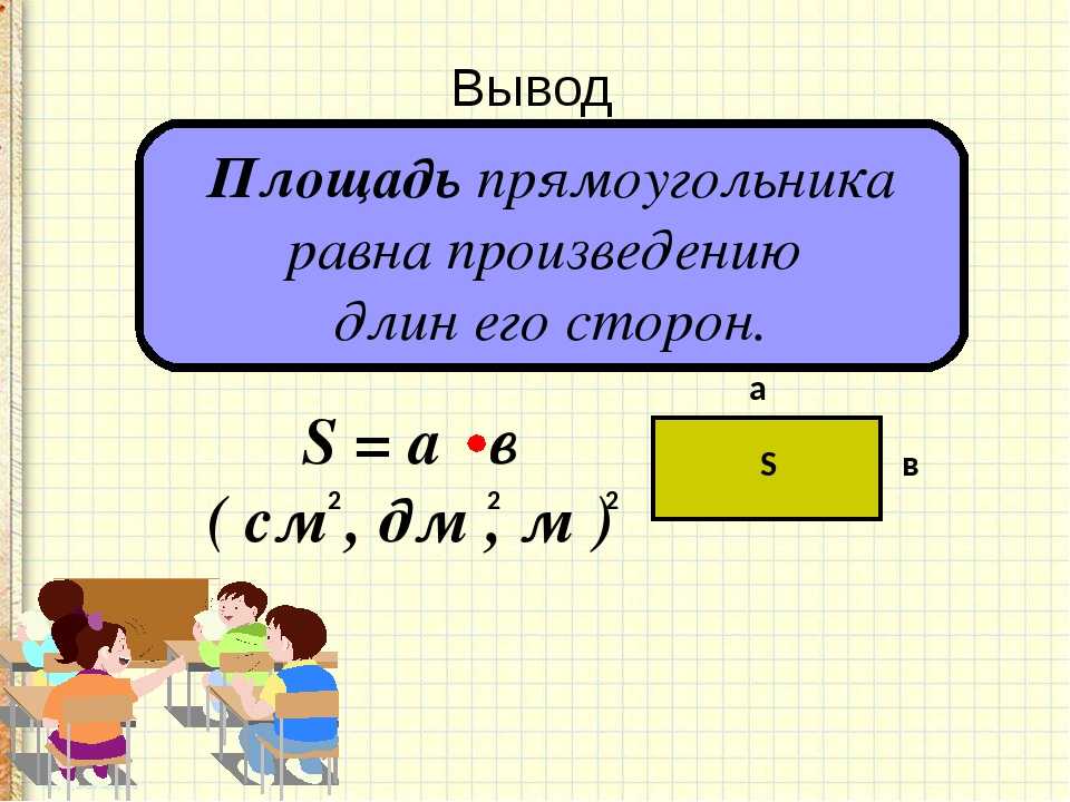 Конспект "способы вычисления площади квадрата" - учительpro