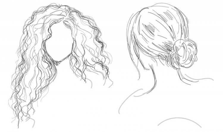 Как рисовать любые прически: универсальная формула художника. как нарисовать реалистичные волосы карандашом