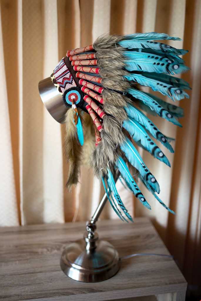 Костюм индейца с индейским головным убором из перьев. war bonnet, варбоннет | страна мастеров