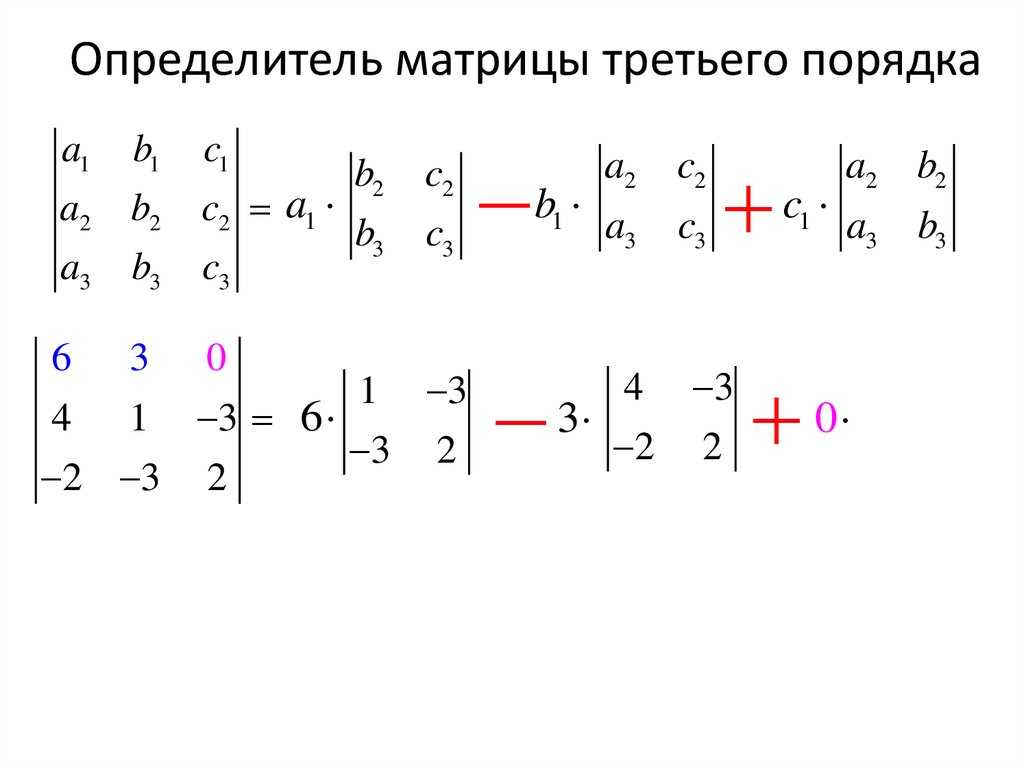 Определитель матрицы – формула, расчет, вычисление, решение