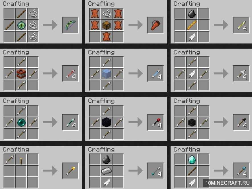 Каждый тип стрел в minecraft: как получить