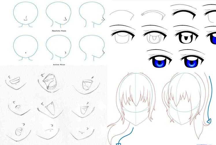 Как рисовать лица в стиле аниме и манга: 15 шагов