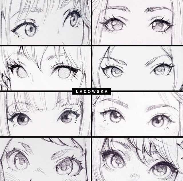 Как нарисовать глаза в стиле аниме Для стиля аниме характерны большие и преувеличенно выразительные глаза Их довольно легко рисовать, так как они состоят из нескольких основных фигур Конкретная форма и размеры различаются в зависимости
