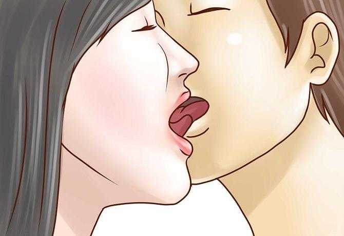 ? как научиться правильно целоваться в губы и с языком ? в первый раз?