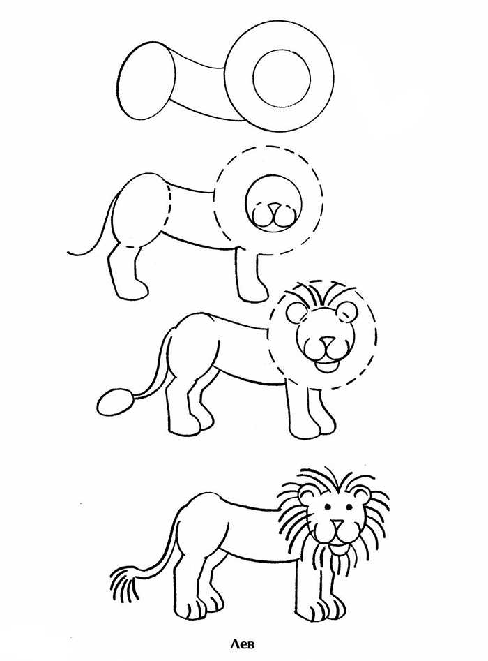 Как нарисовать льва по простым шагам. детальная инструкция • makusha