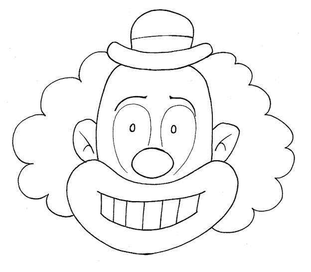 Лицо клоуна – инструкции с идеями и шаблоном