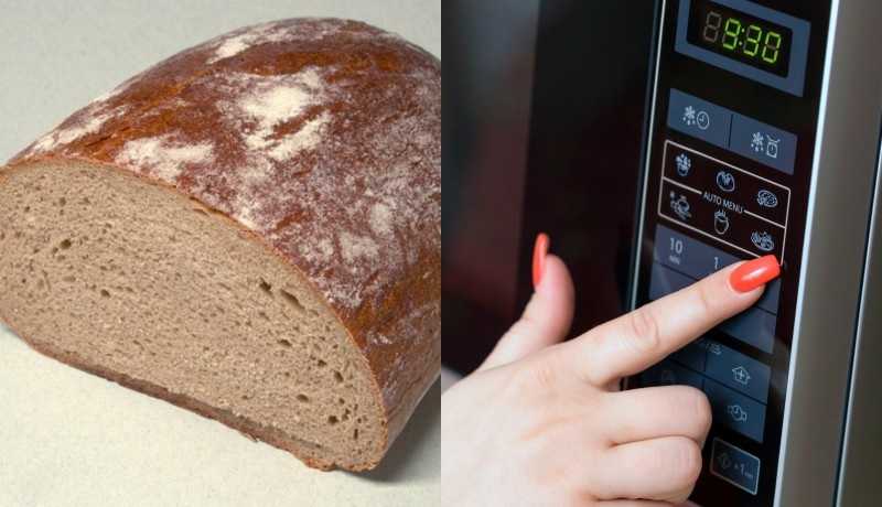 Как разморозить хлеб в духовке или в микроволновке?