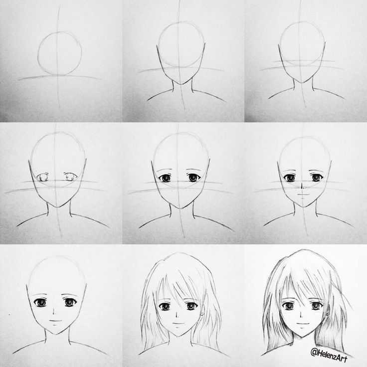 Как нарисовать персонаж аниме - wikihow