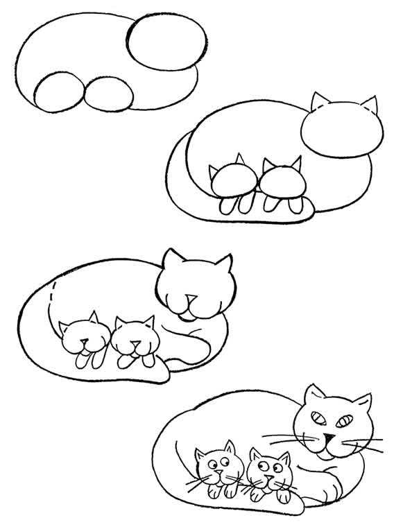 Как нарисовать кошку по имени Пушин Любите кошек, особенно кошечку Пушин Кошка Пушин — это персонаж веб-комикса Клэр Белтон и Эндрю Даффа под названием Everyday Cute Если вы хотите научиться рисовать ее, то следуйте нашим пошаговым