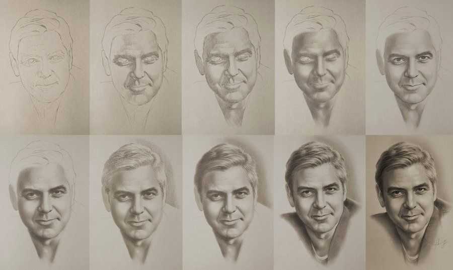 Как научиться правильно рисовать портреты людей карандашом начинающим художникам? рисуем портрет человека карандашом поэтапно в разных ракурсах: анфас, профиль и поворот головы | qulady