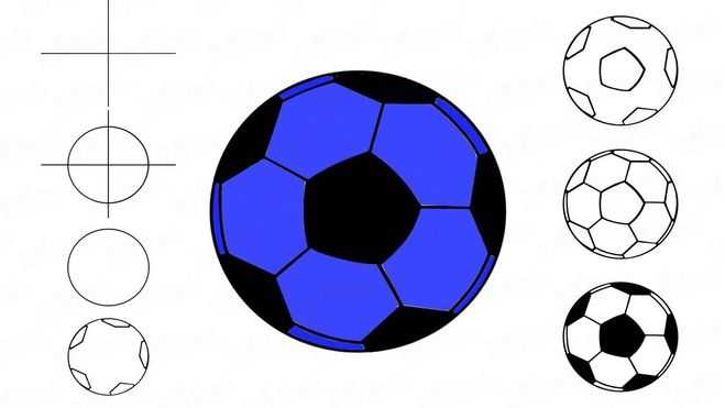Футбольный мяч реалистичный белый черный рисунок бесплатные векторы. как нарисовать мяч карандашом поэтапно легко