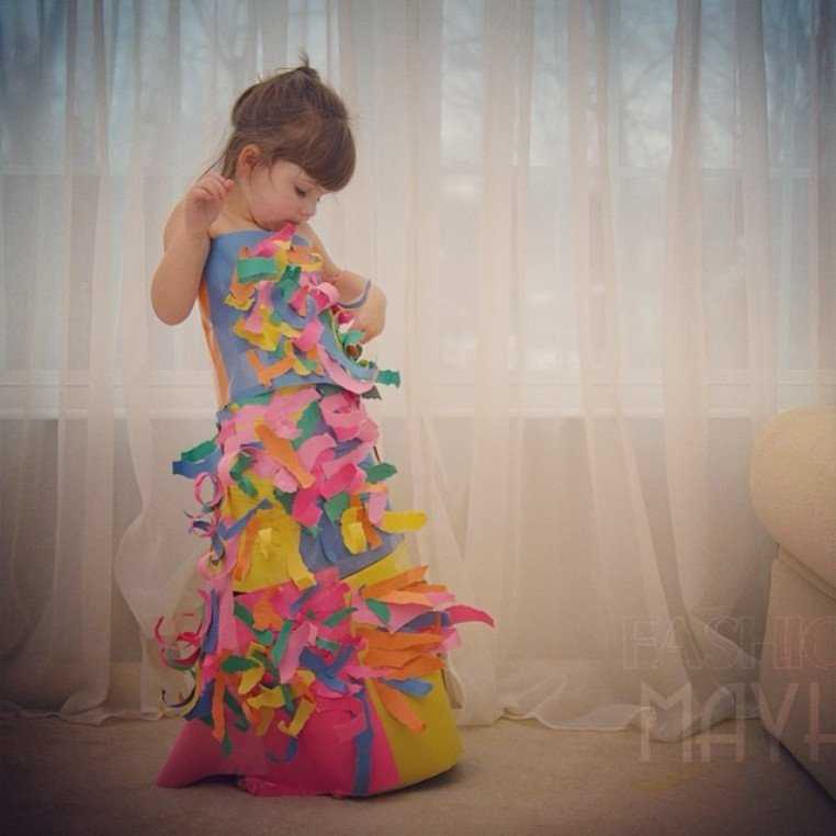 Детское платье из цветов
