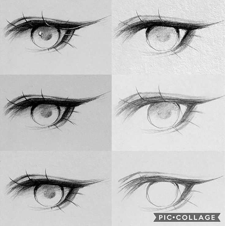 Как нарисовать глаза аниме поэтапно карандашом для начинающих