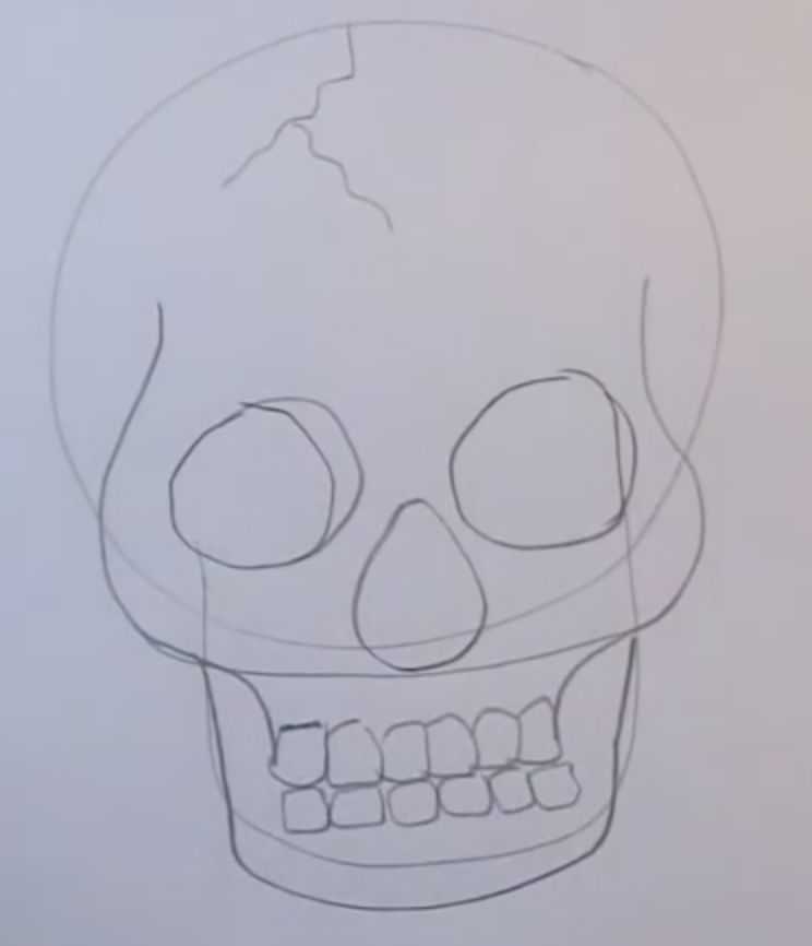 Как нарисовать череп карандашом: поэтапная схема рисования черепа человека от художников + инструкция для детей